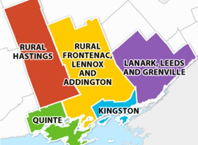 Map of service area